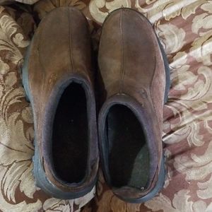 Men's Timberland Canard suede clogs. Slip on